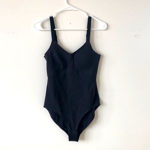 Black tank bodysuit